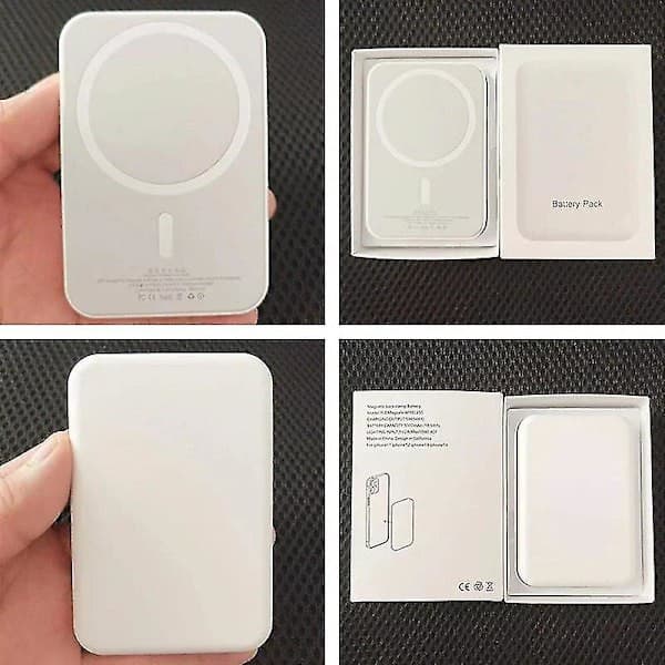 10000mAh Portable Wireless Charger Macsafe Accessory Extra External Magnetic Power Bank for iPhone 14, 13, 12 Pro Max - Good