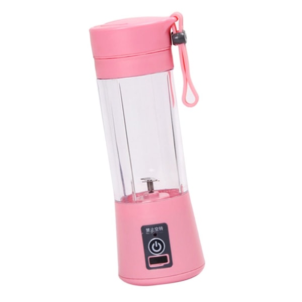 Elektrisk USB Juicer Handhållen Juice Mixer Juicekopp Rosa Flaska 3S