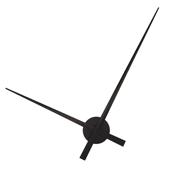 3D Klockvisare, DIY Stora Klockvisare Väggklockor Art Deco Svart