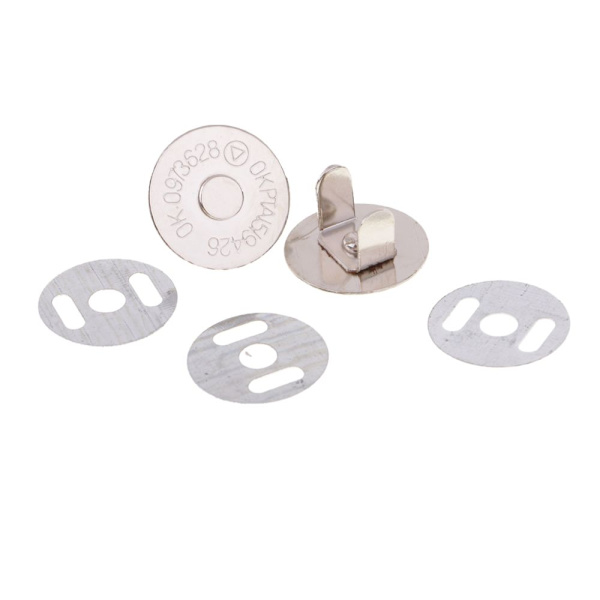 10 Set Magnetiska Hummerlås Magnetknapp Sömnadshantverk 18mm Silver