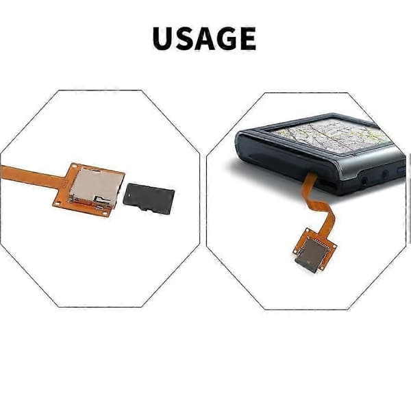 Til Micro-SD-kort forlængerkabel TF-kortadapter med skruehuller til ekstern Micro-SD-kortholder