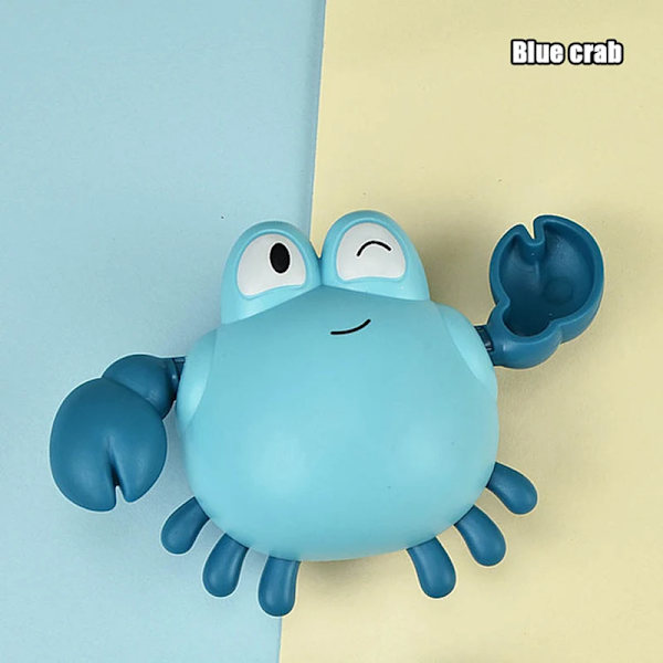 Badleksaker Baby Söt Simmande Sköldpadda Val Pool Strand Klassisk Kedja Urverk Vattenleksak För Barn Vattenleksaker Blue crab