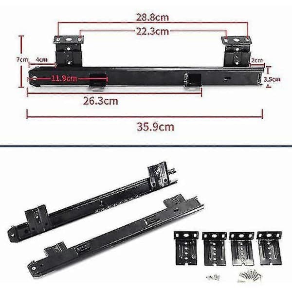 [RM] Drawer or keyboard tray slides with ball bearings and height adjustment