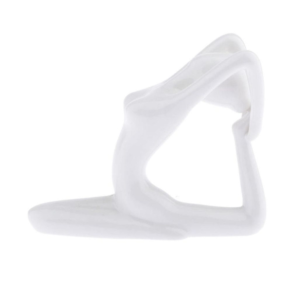 Keramisk Yoga Figur Ornament Staty Skulptur Zen Trädgård Skrivbordsdekor Stil-10
