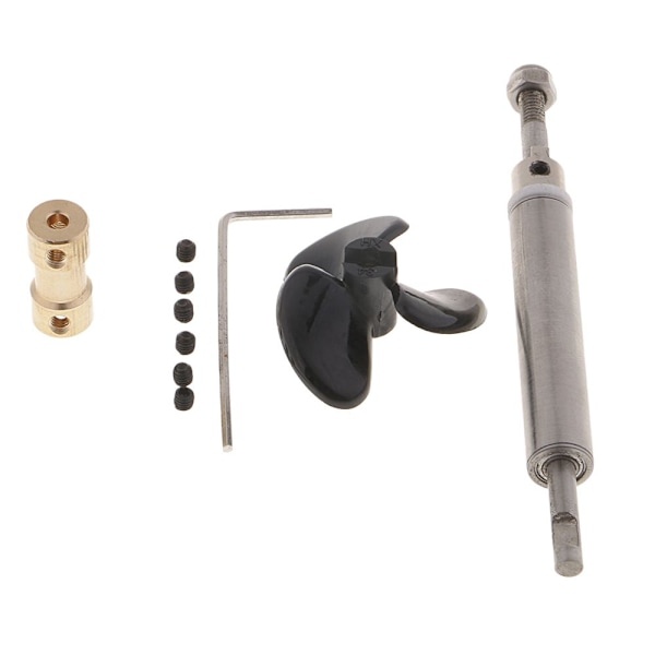 Drivbåt Båtdelar 10cm Metall Drivaxel System Set För 3mm Motor