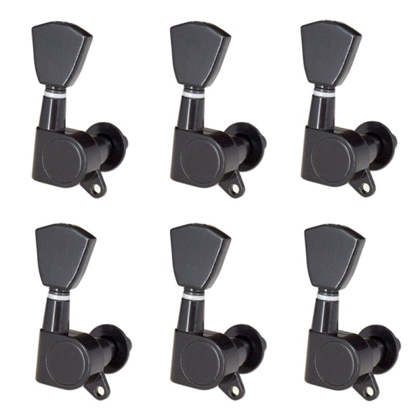 Akustisk gitarr Guitar Tuning Clamps Machine Head Tuners Replacement Black