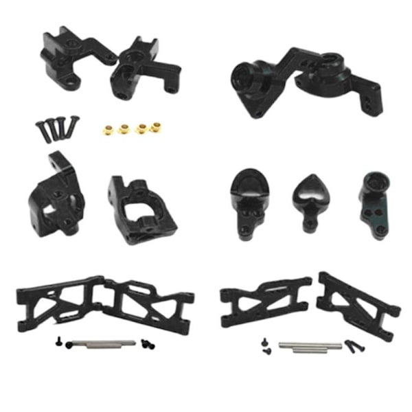 6 Delar 1/14 Skala RC Bil Reservdelar Set För 1/14 Wltoys 144001 Svart