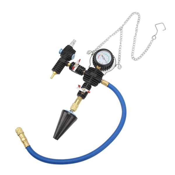 [RM]Coolant Refill Tool Kit 90psi Accurate Gauge Scale Flexible Hose Radiator Pressure Tester Kit Universal for Vehicles 0.7