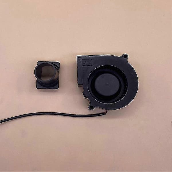 12V 7530 PWM Luftblæser til BBQ, Camping, Picnic, Ildværktøj Black