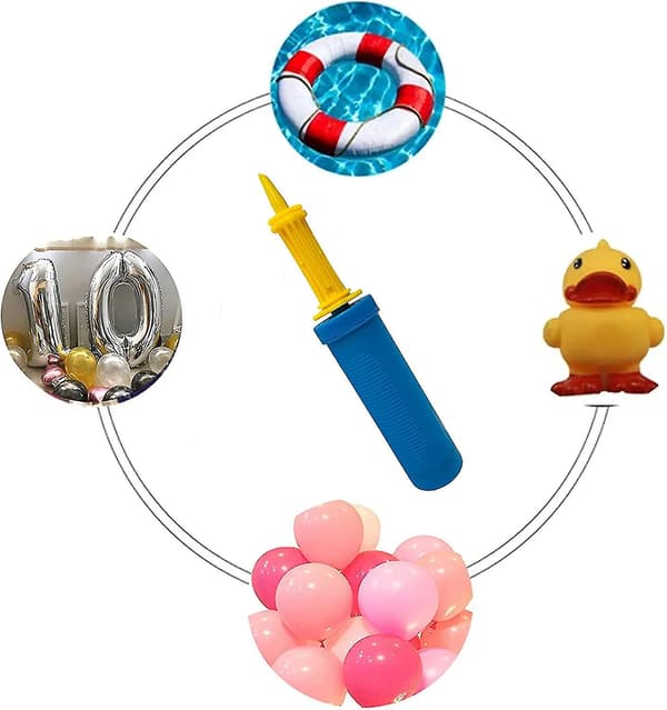 Ballonpumpe - 1 stk. manuel ballonpumpe til oppustning af balloner