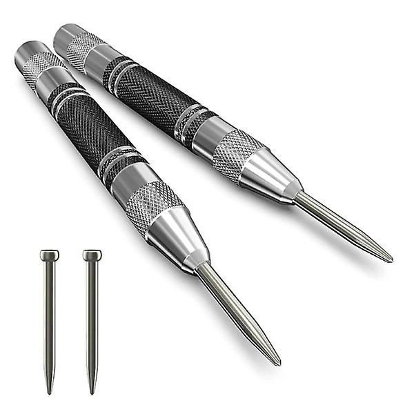 Automatisk Centerpunch Allmän Träbearbetning Metallborr Justerbar Fjäderbelastad Automatisk Punch Handverktyg