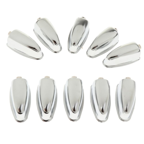 10 stycken bastrumma trumkrokar slaginstrumentdelar silver