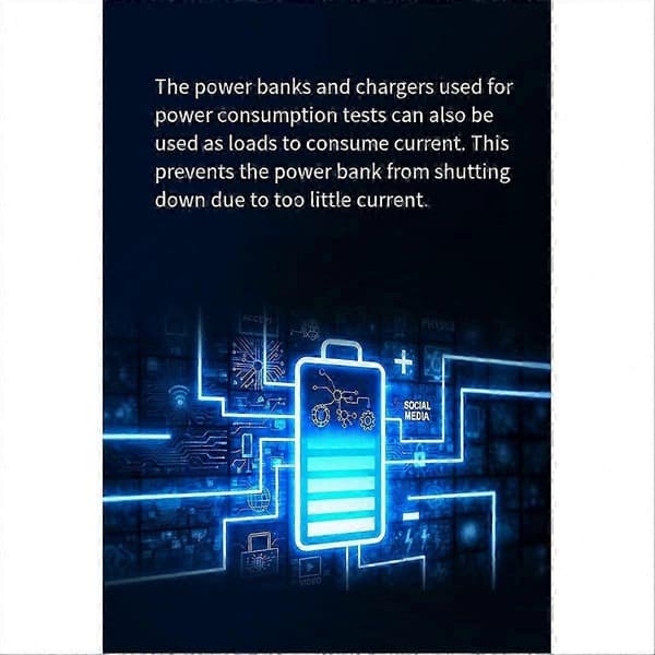 USB Power Bank Anti-nedlukningsmodul, virtuel belastning til mobile powerbanks