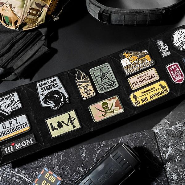 Tactical Foldable Patch Organizer Patch Hållare Board Mat för alla Patch ID Namn Tapes