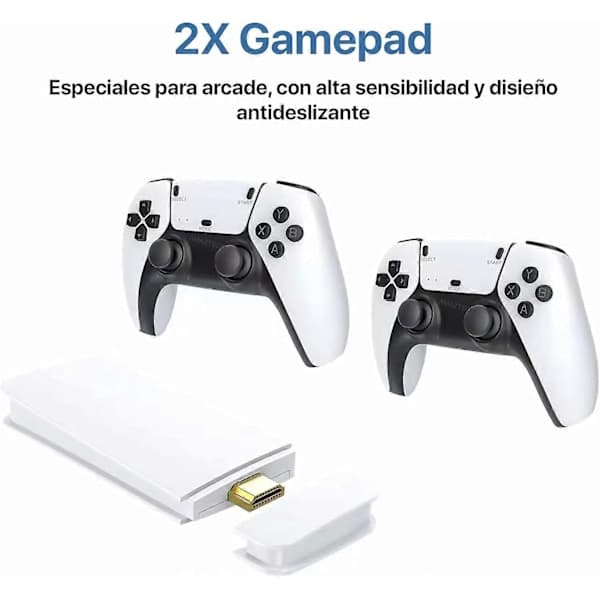 [RM]M15 Retro Gaming Console 2 Wireless Controllers 64GB 20000 Games 3D HD TV PS1 Emulators HDMI 4K Arcade Games