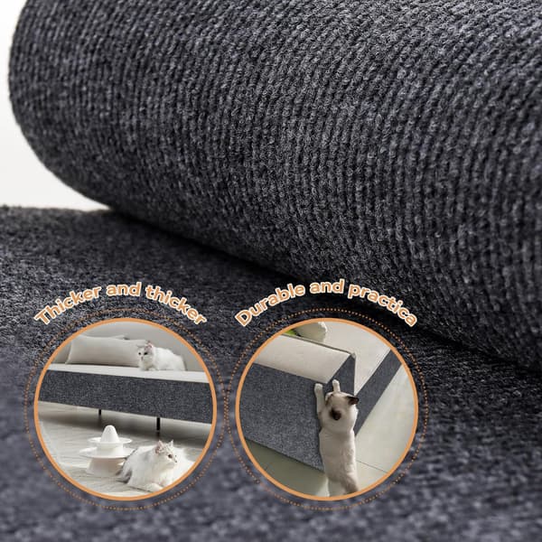 Cat Sofa Scratch Board, Scratch-Resistant Cat Sofa Scratch Board 200 x 40 cm, Scratch Board for Furniture, Walls, Sisal and Carpets, Easy to Cut