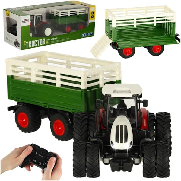 Fjernstyrt traktor med henger - RC