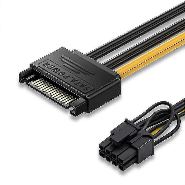 Videokort strømadapter 15-benet Sata han til 8-benet Pci-express han