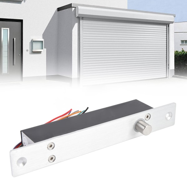[RM]Electric Drop Bolt Lock 12V NC Mode Electronic Security Lock Electric Mortise Lock with Time Delay for Door Access Control