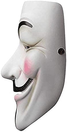 V for Vendetta Guy Fawkes Mask Kvalitet Anonym Mask Halloween Kostym Hackermask Cosplay Party Mask One Size[RM]