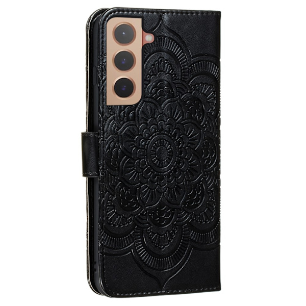 Yhteensopiva Samsungin kanssa Yhteensopiva Yhteensopiva Galaxy S22 Plus -kuoren kanssa Mandala Kukka Musta 70