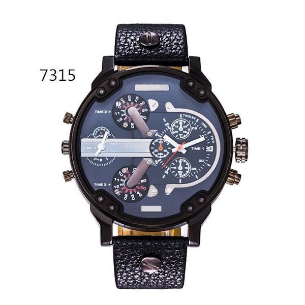 Ur Personlighed Stort Urskive Trend Metal Quartz Ur 7315 belt