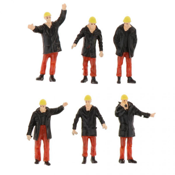 1/50 Små Figurer Människor Gata Väg Landskap Lekset 18st
