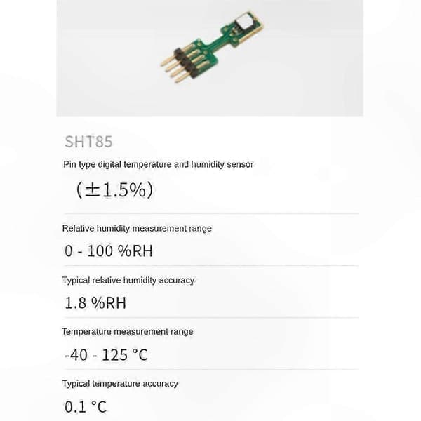 DIP4 temperatur- og fugtighedssensormodul til SHT85-kompatible enheder Green