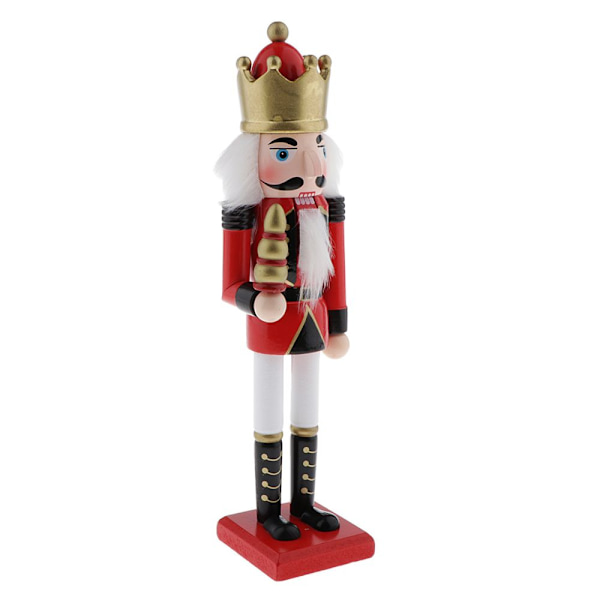 30cm Nötknäppare Trä Soldat Figurer Modell Docka SB58349 Röd