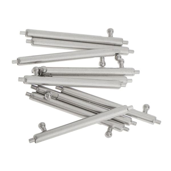 10 st Fjäderbelastade Cylindriska Snabbåtergående Tryckknapps Klockstift 18mm