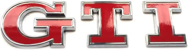 Volkswagen GTI baklucka emblem i kromrött - 5G0853675Acjzq[RM]