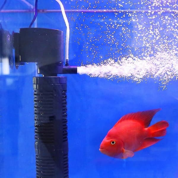 [RM]3-i-1 Tyst luftning Vattenrenare Intern pump Nedsänkbar Akvarium Filter Syrepump Nedsänkbar