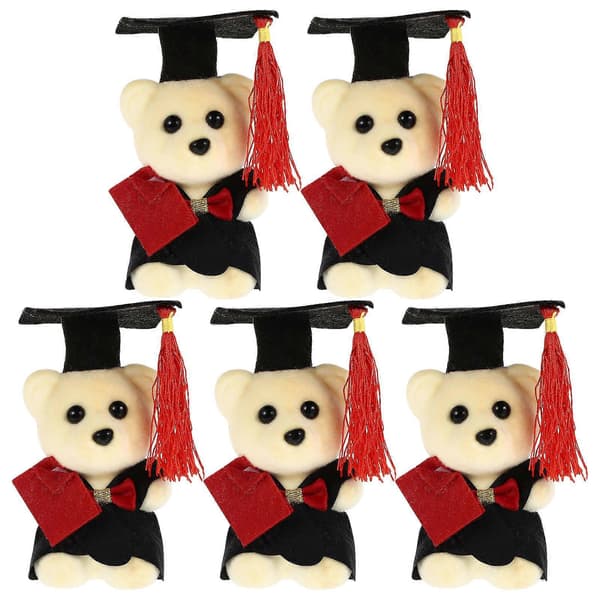 [RM]Graduation Bear in Doll til dekoration 5 stk. skum non-woven multifunktionel