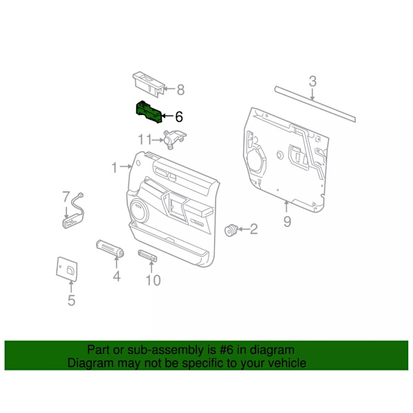 [RM]10398565 15883320 WS-0383 Window Switch for 2005-2007 Window Lifter Button