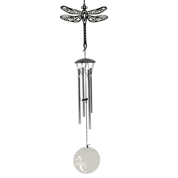 Dragonfly design rostfritt stål 4 klockor vindspel hängande klocka