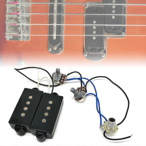 Elektrisk Basguitar Humbucker Pickup Sæt til Fender P Bas 4-strenget