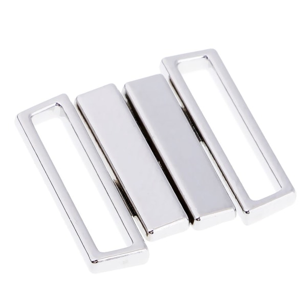 10 set bikini clips hake och snäpp metallrem bh dragkedja badkläder 14.7mm