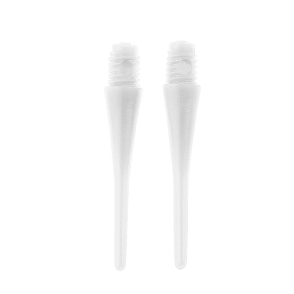 100 st Mjuka Clip Tip Tips 2BA Standard Dart Skaft Nål Vit
