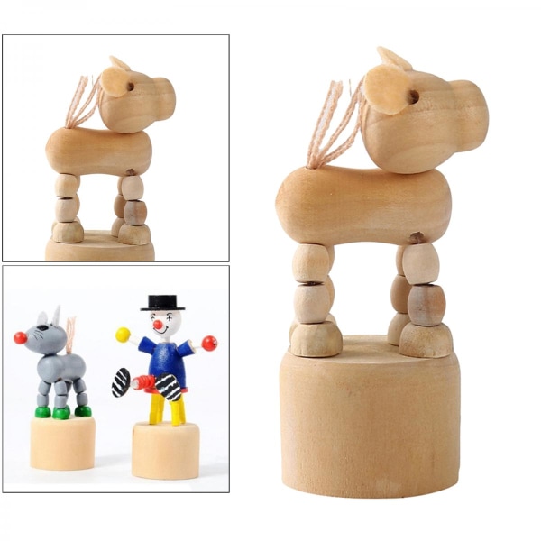 Obehandlade Träpinnar Dockor Naturliga Träformer Figurer Dekor DIY Konst Hantverk Hund
