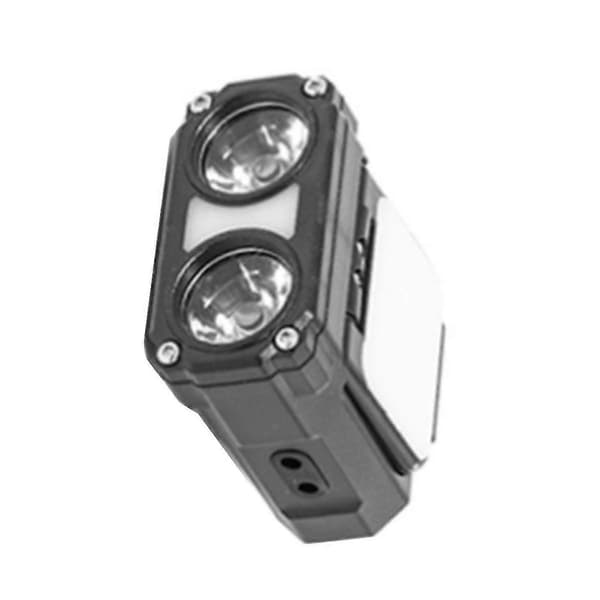 Dobbeltstråle Hat Clip Kasket Lys Mini LED Forlygte Sensor Forlygte USB Genopladelig Justerbar Vinkel Camping Forlygte