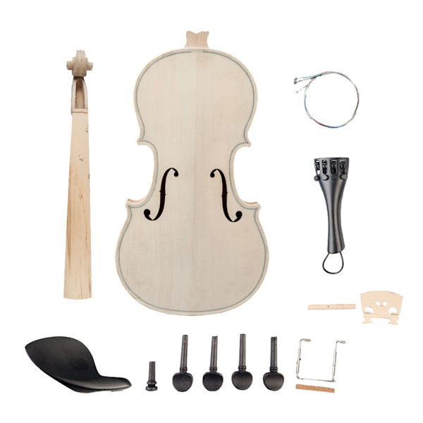 DIY oavslutad massivt trä violin hantverk violinkropp violin violin kit 3-4
