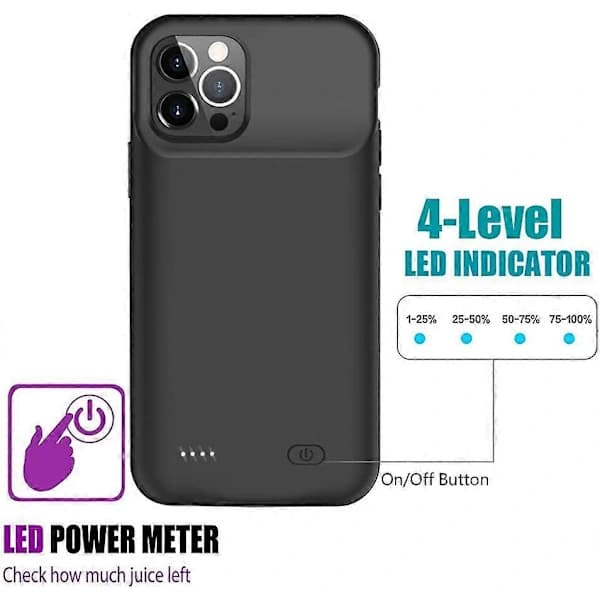 6800 mAh oppladbart etui (svart)[RM]