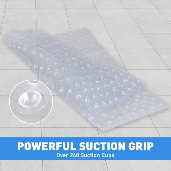 Non-slip Shower Mat, 70 * 70cm Large Square Bath Mat with Suction Cups, ZQKLA[RM]