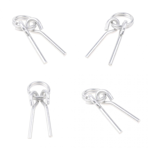 4-pack Tältstångskopplingar, Aluminiumlegering och Ultralätt, Utomhustält Tarp Tillbehör
