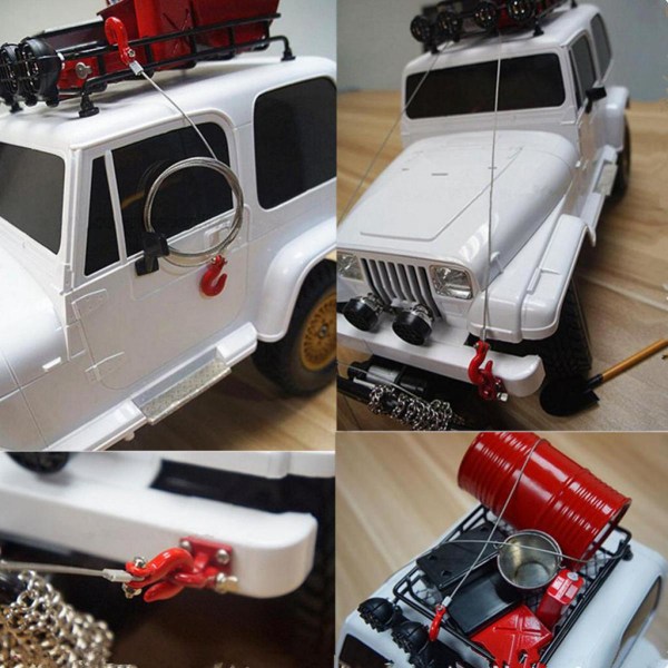 RC Car Dragkrok Kedjor med bojor för 1/10 Rock Crawler Truck