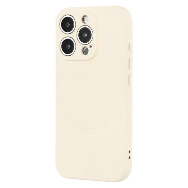 [RM] Til iPhone 16 Pro Cover kompatibelt med MagSafe Stødsikkert TPU Telefoncover - Hvid Multicolor White