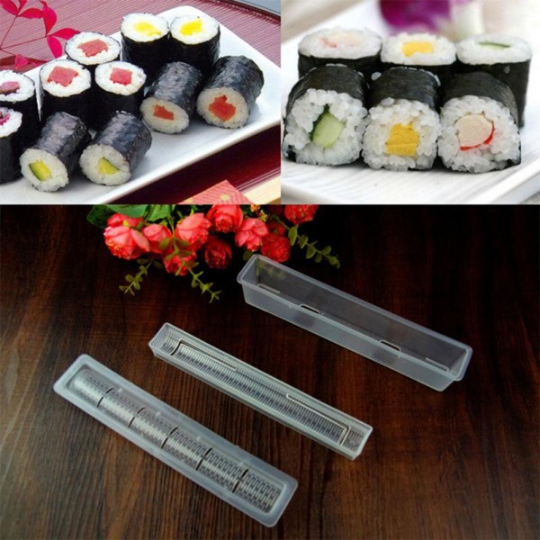 Delar/set Japansk Sushi Roll Maker Risform, Bento Tillbehör, Köksredskap, matlagnings Sushi Maker Kit Ris Roll Form