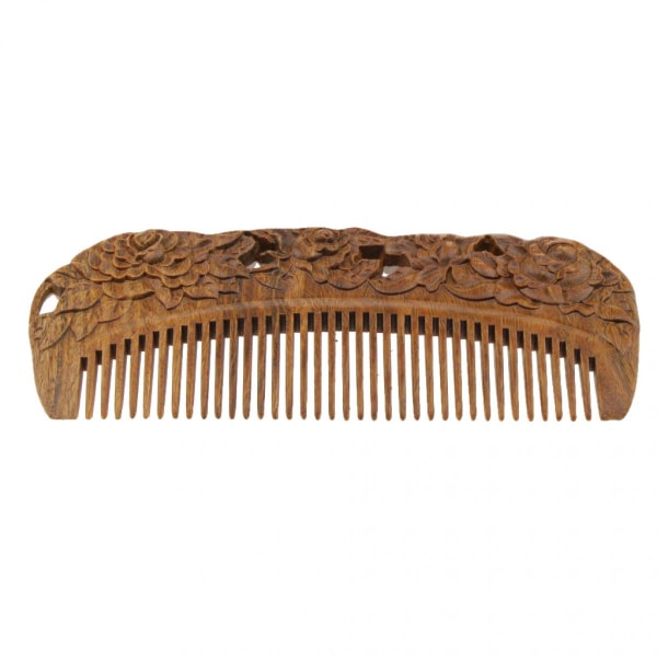 Sandelträ Hårkam, Massagekam Antistatisk Utredningskam Trähandtag 15,2 x 5,5 x 1 cm