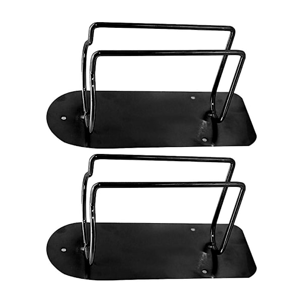 2-pack väggmonterad hårklipparehållare, elektriskt hårtrimmerförvaringsställ för barberarverktyg black