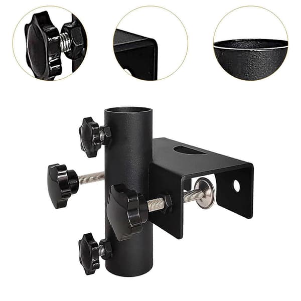 [RM]Outdoor Parasol Base Metal Clamp for Park Patio Deck Railing